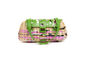 Green top with wicker base Etienne Aigner
