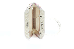 White Bakelite Purse inside