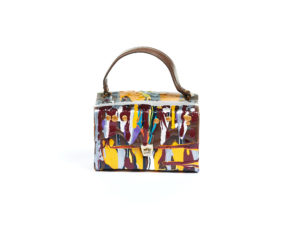 Leather Purse with buckle front