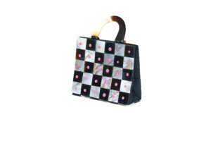Shell-Checkerboard Purse side