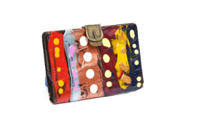 Leather Clutch with Buckle side